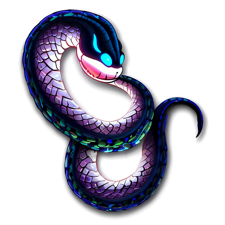 Glowing Snake Tattoo Png Rsw26 PNG Image