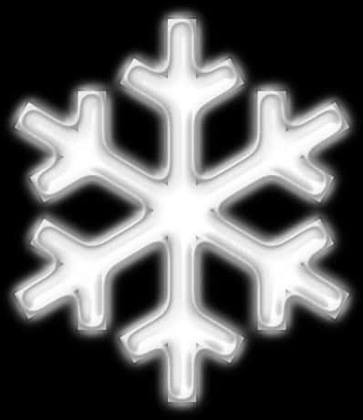 Glowing Snowflake Graphic PNG Image