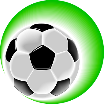 Glowing Soccer Ball Graphic PNG Image