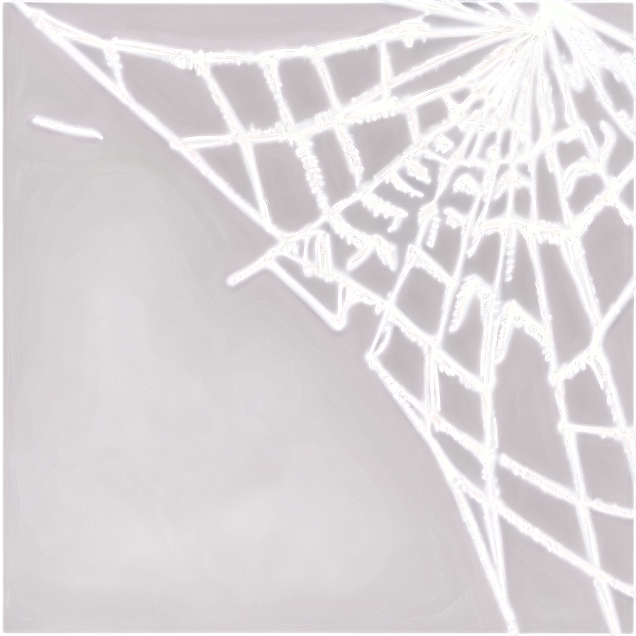 Glowing Spider Web Art PNG Image