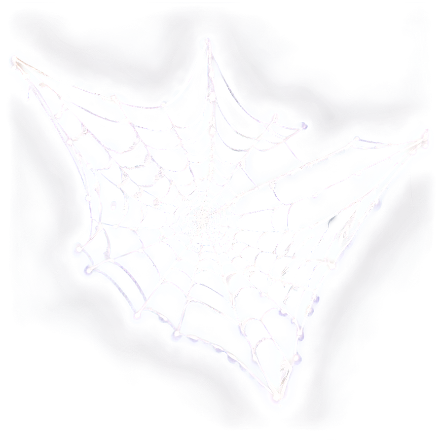 Glowing Spider Web Art PNG Image