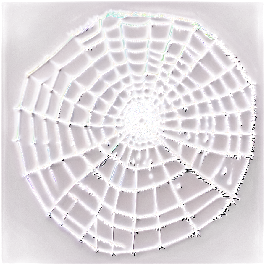 Glowing Spider Web Art PNG Image