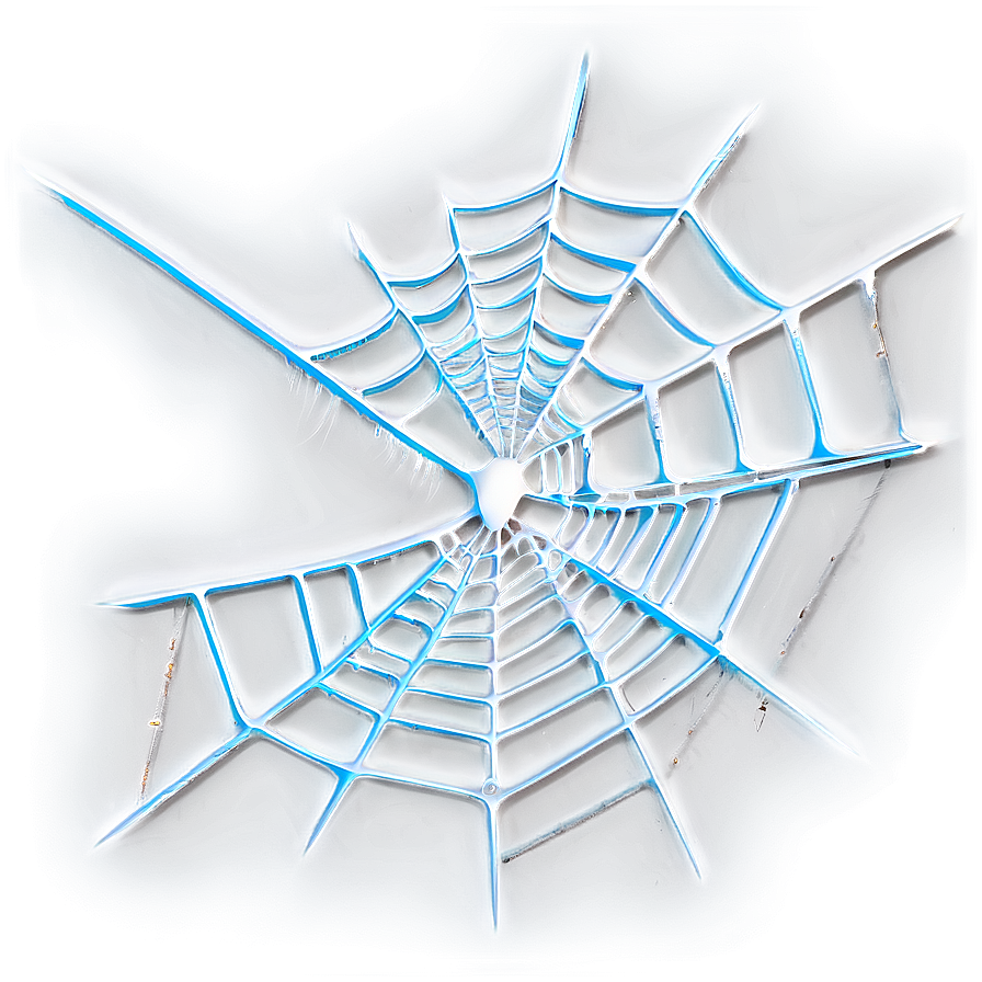 Glowing Spider Web Artwork PNG Image