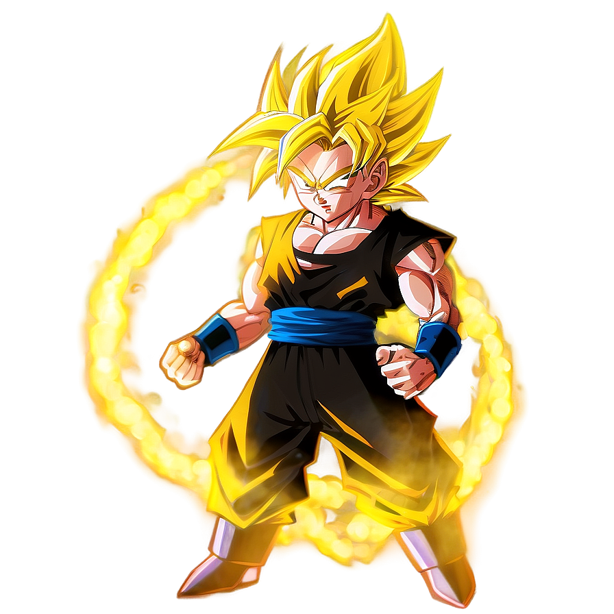 Glowing Super Saiyan Hair Png Jkj PNG Image