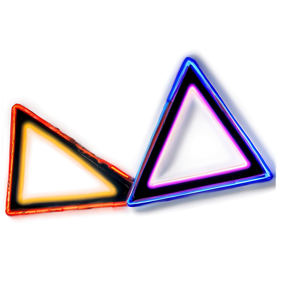 Glowing Triangle Border Png Kys PNG Image