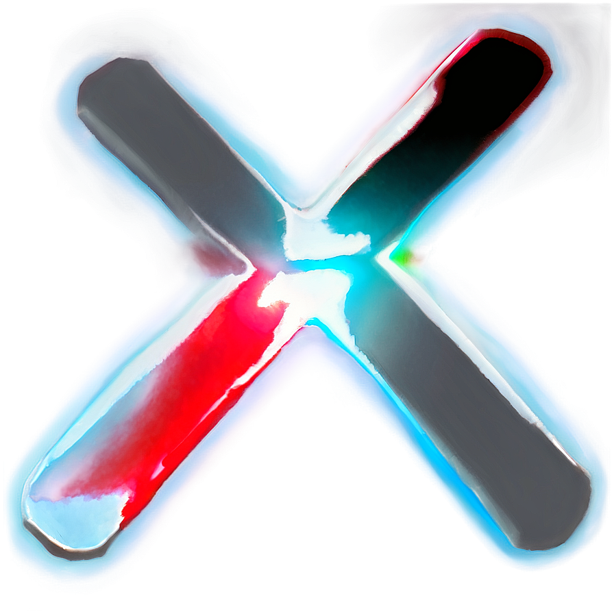 Glowing X Mark Png Jlw86 PNG Image