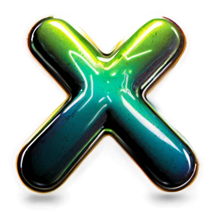 Glowing X Mark Png Qge PNG Image