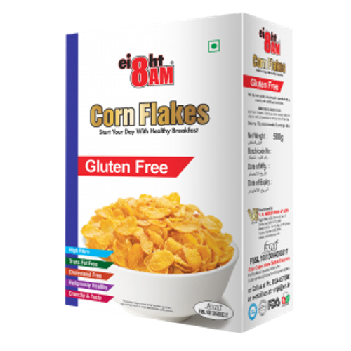 Gluten Free Corn Flakes Cereal Box PNG Image