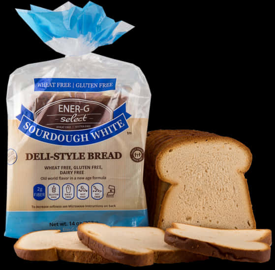 Gluten Free Sourdough White Bread Packaging PNG Image