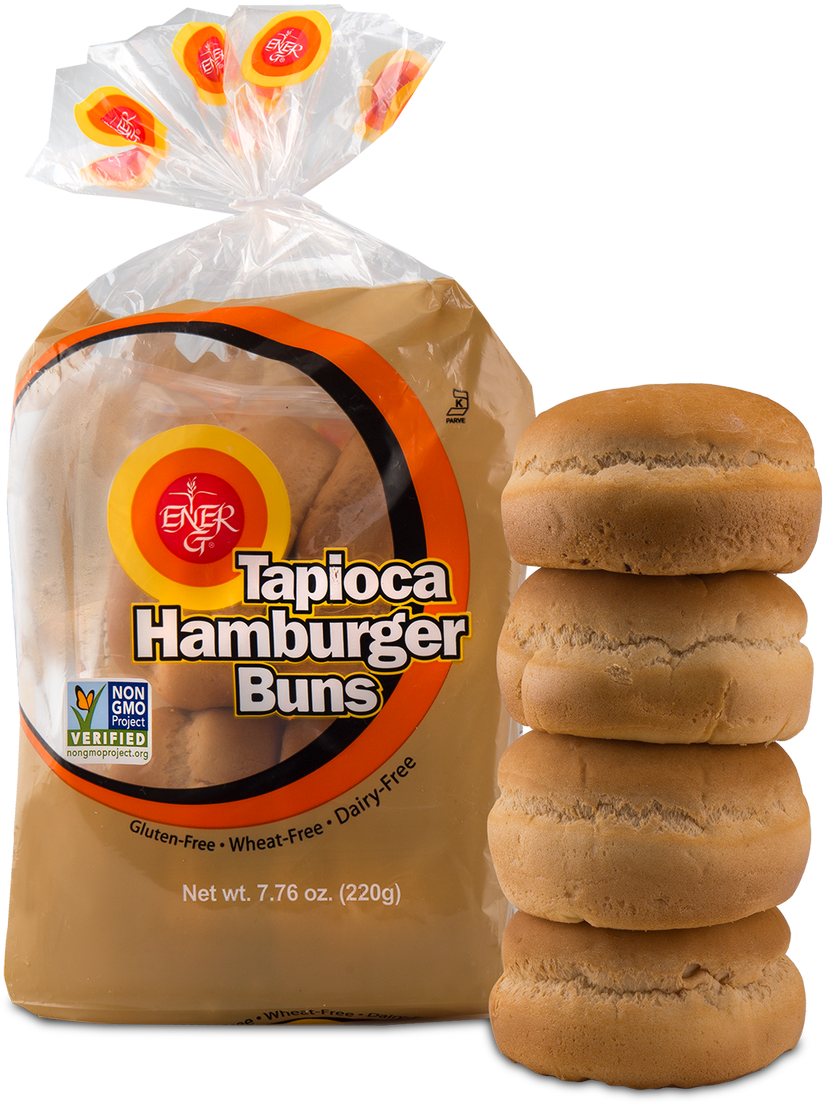 Gluten Free Tapioca Hamburger Buns Packaging PNG Image