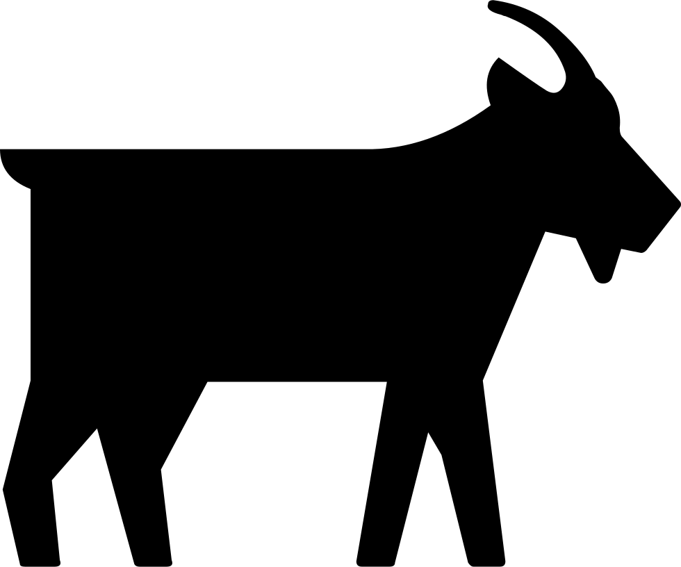 Goat Silhouette Graphic PNG Image