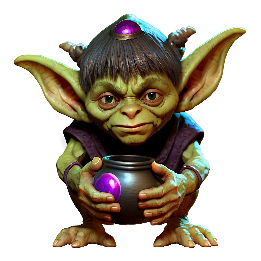 Goblin With Magic Potion Png Bgd79 PNG Image