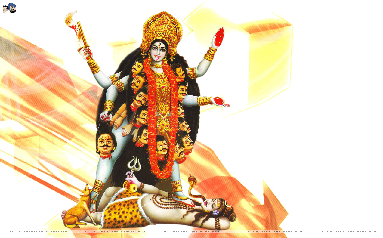 Goddess_ Durga_ Victory_ Over_ Mahishasura PNG Image