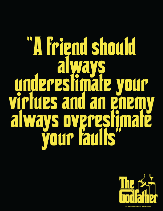 Godfather Virtuesand Faults Quote PNG Image