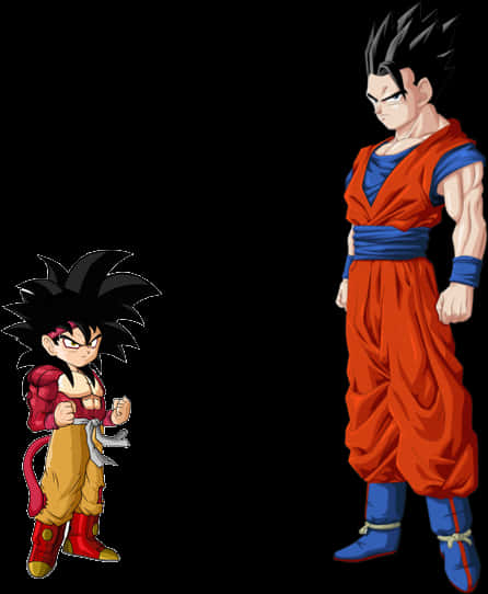 Gohan Transformations Illustration PNG Image