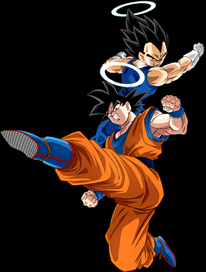 Goku_and_ Vegeta_ Angel_ Halos PNG Image