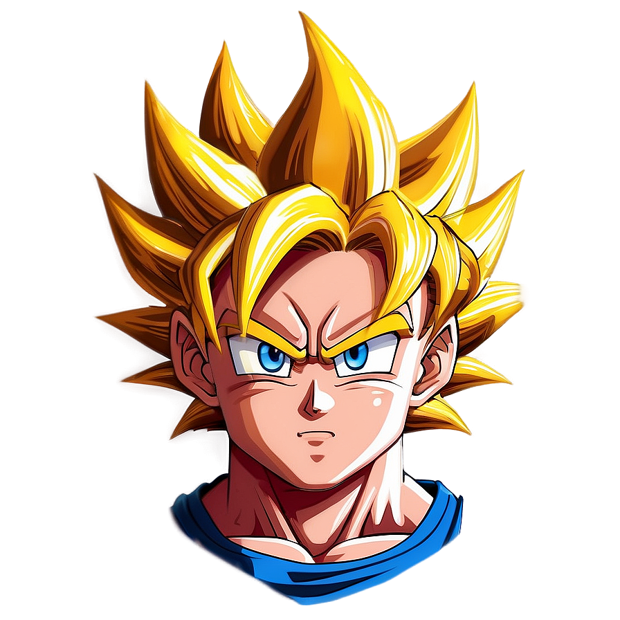 Goku Hair Turning Super Saiyan Png 06122024 PNG Image