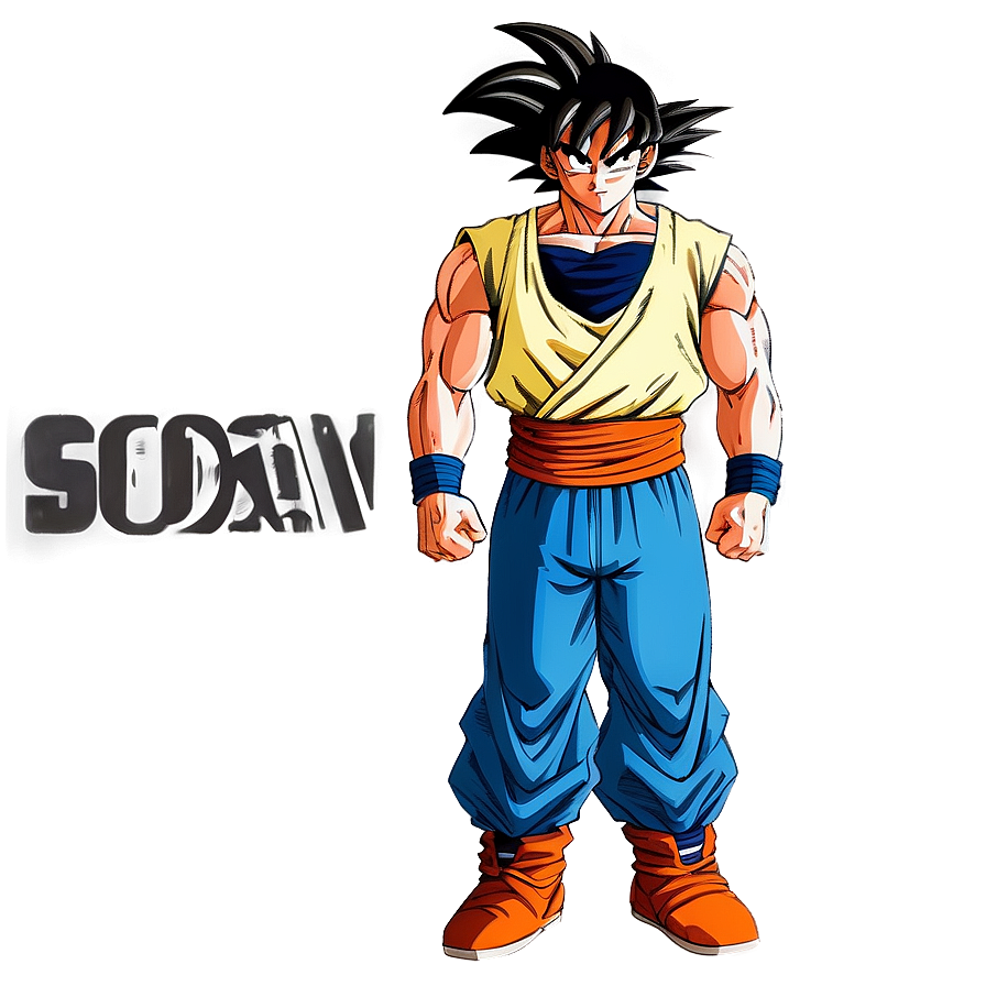 Goku Manga Casual Look Png 11 PNG Image