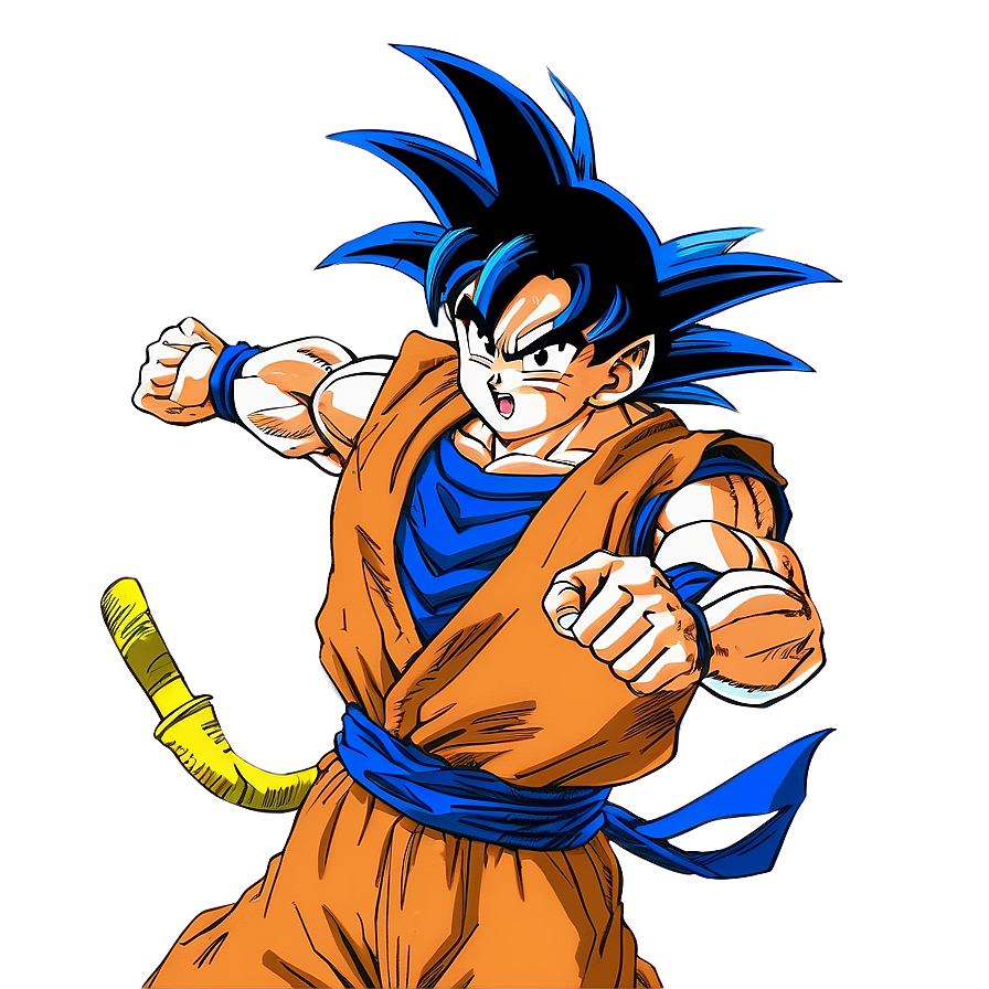 Goku Manga Dragon Fist Attack Png Xvr PNG Image