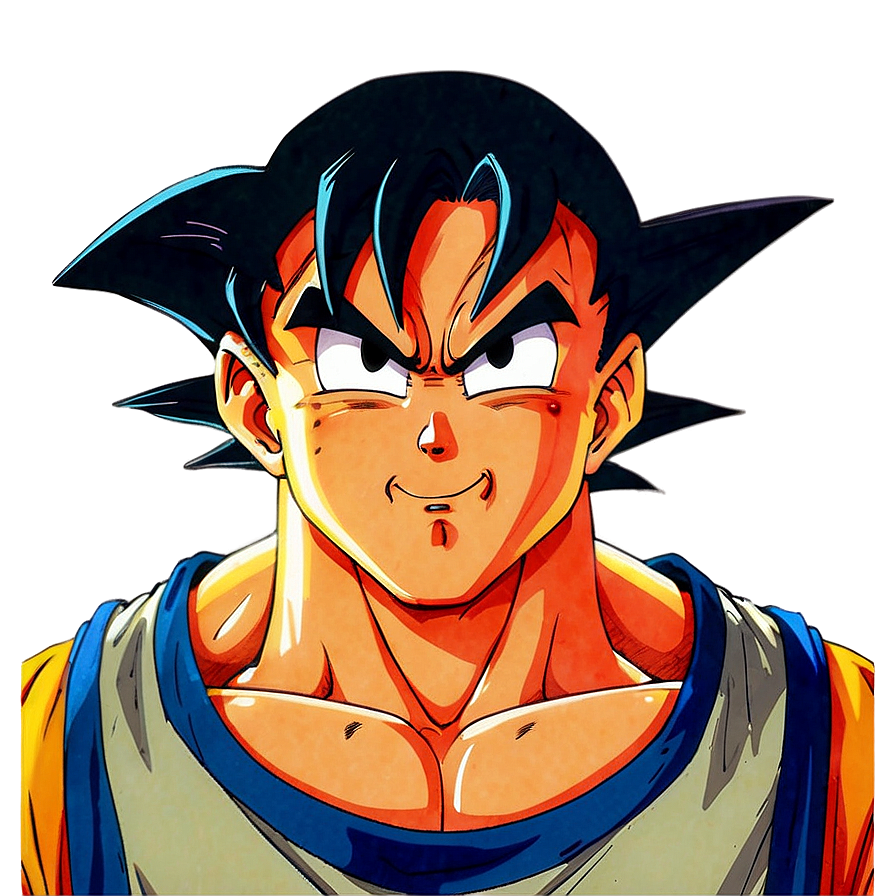 Goku Manga Facial Expression Png 46 PNG Image