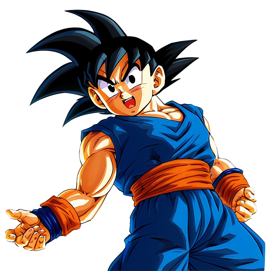 Goku Muscular Stance Png 04292024 PNG Image