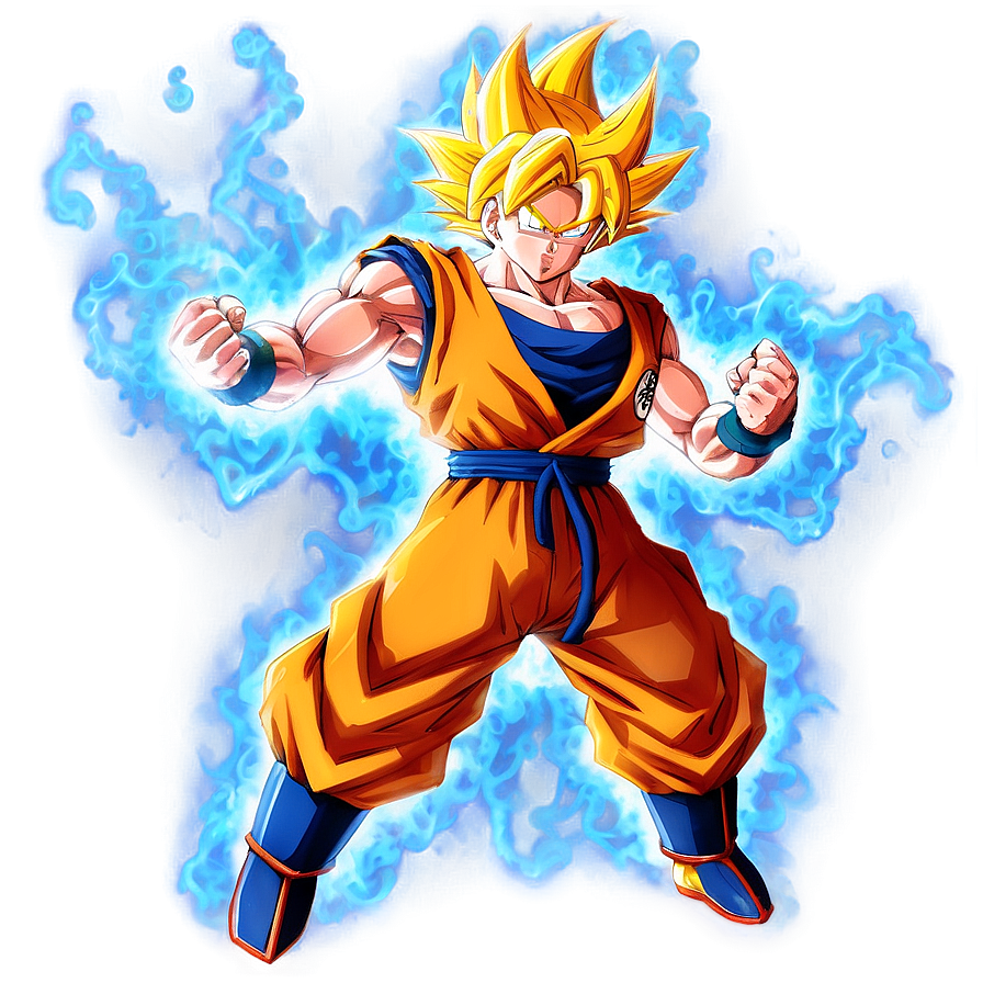 Goku Powered Up Aura Png 93 PNG Image