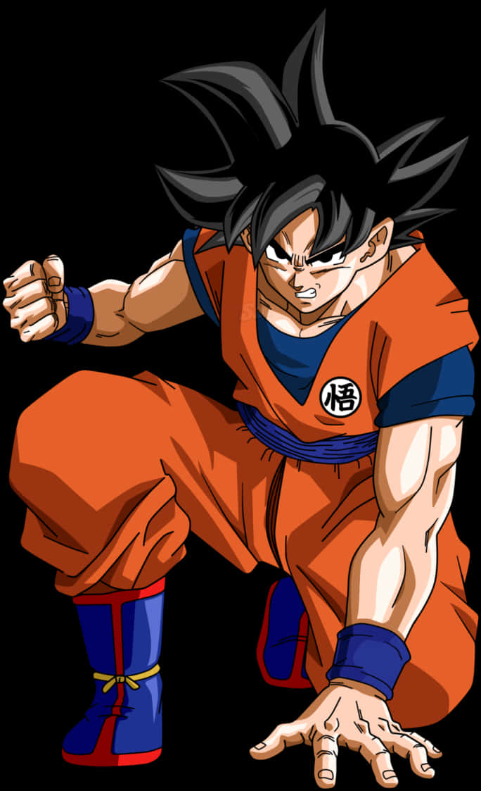 Goku Readyfor Battle PNG Image