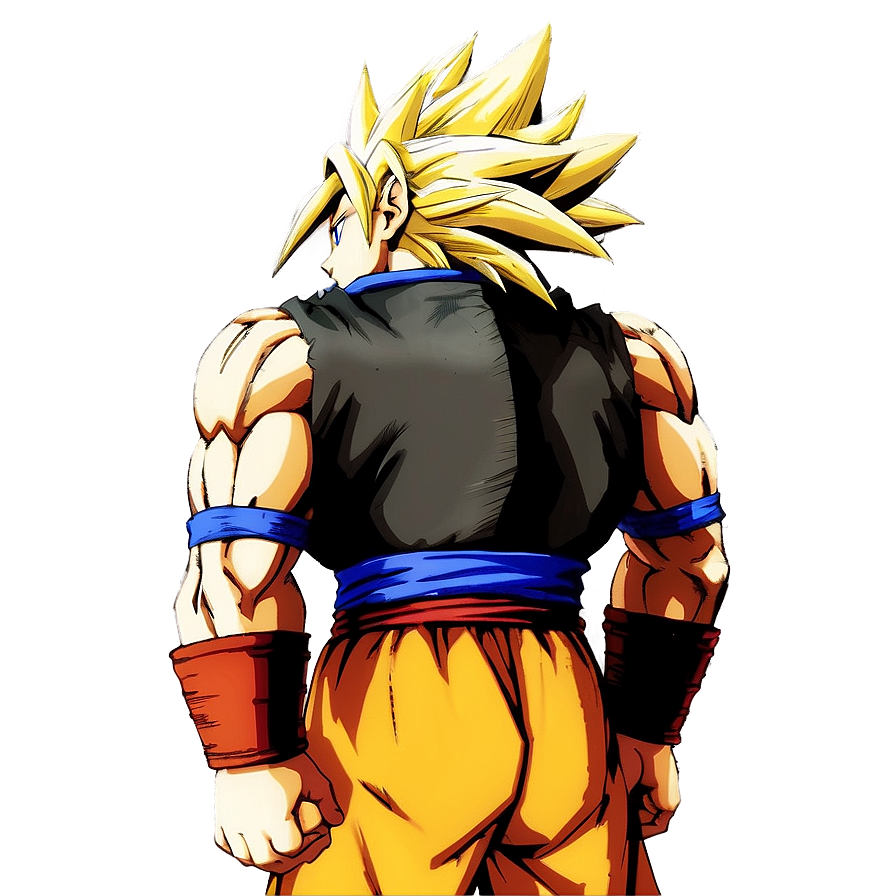 Goku's Ssj3 Hair Unleashed Png Deq PNG Image