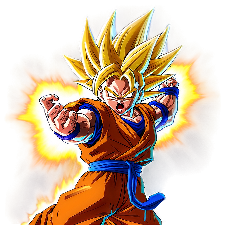 Goku Ssj3 Charging Up Png 90 PNG Image