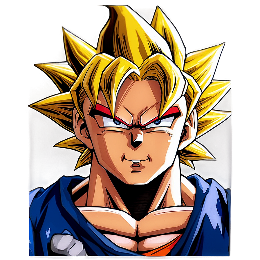 Goku Ssj3 Determined Face Png 43 PNG Image