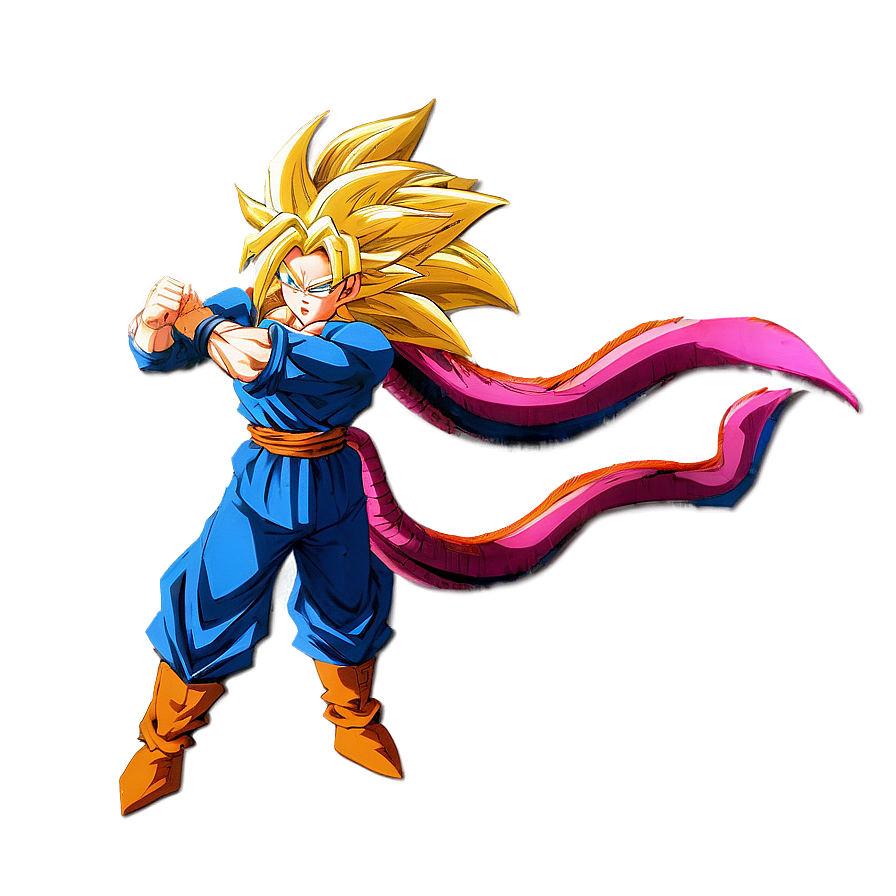 Goku Ssj3 Full Body Shot Png Pme PNG Image