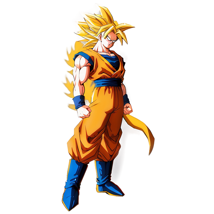 Goku Ssj3 Full Body Shot Png Yjo PNG Image