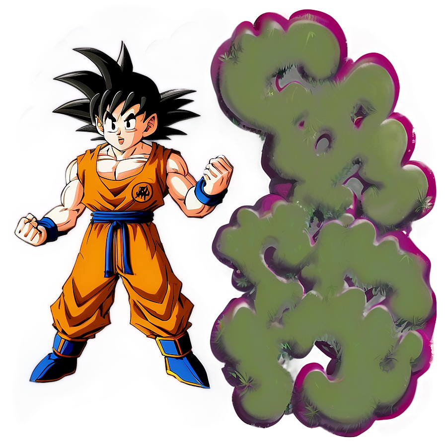 Goku Standing A PNG Image