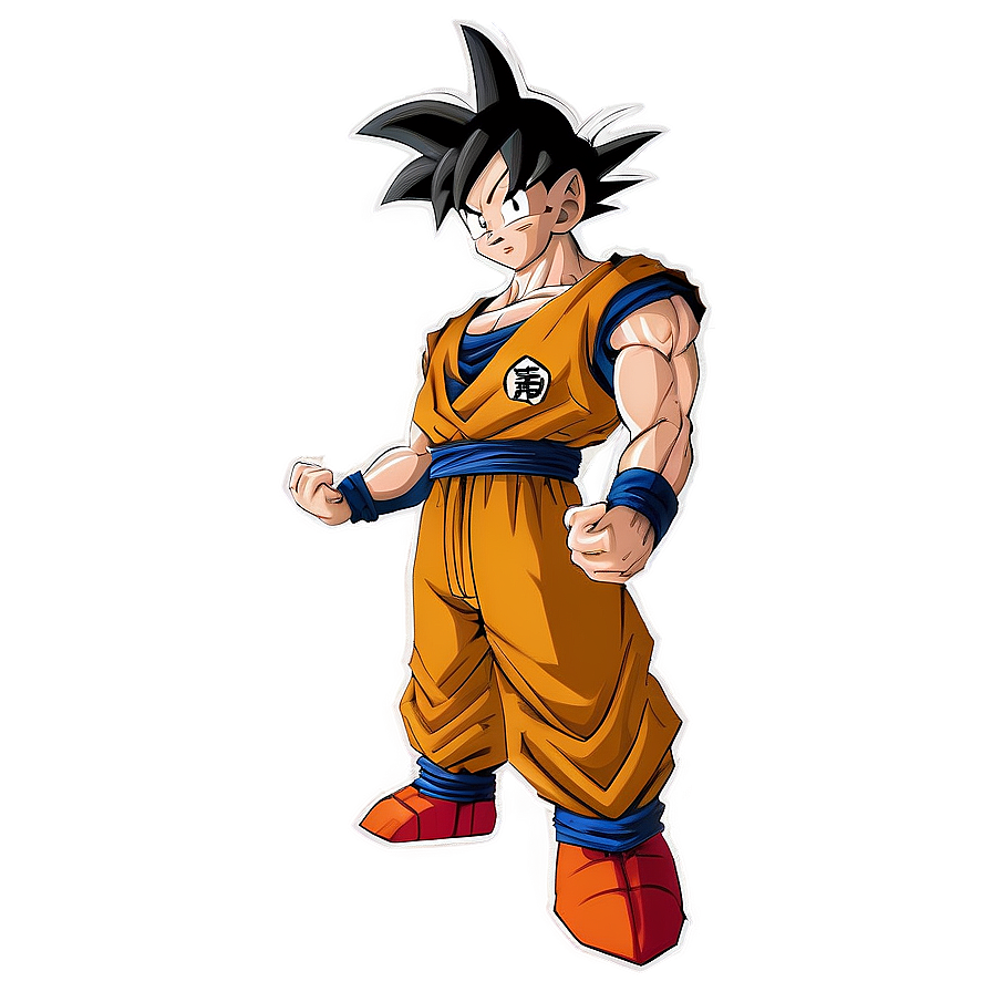 Goku Standing Fearless Png 06292024 PNG Image