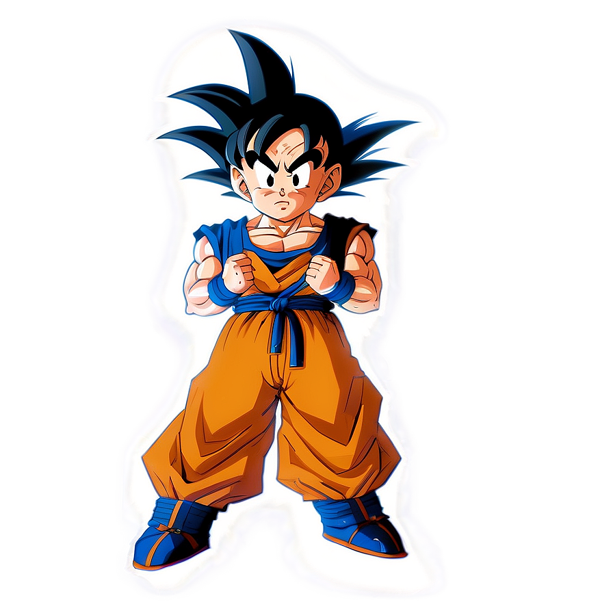 Goku Standing With Power Png Vuw PNG Image