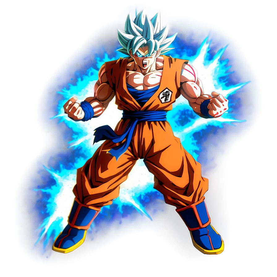 Goku Ultra Instinct Ground Smash Png Tlt84 PNG Image