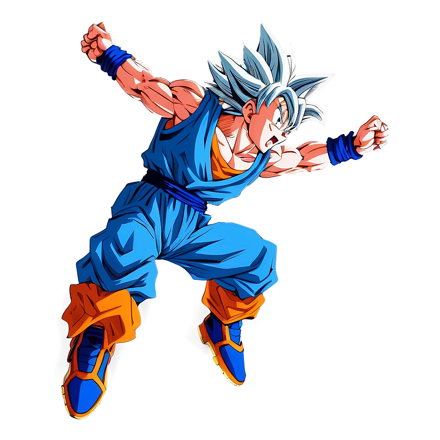 Goku Ultra Instinct Leap Attack Png 06132024 PNG Image