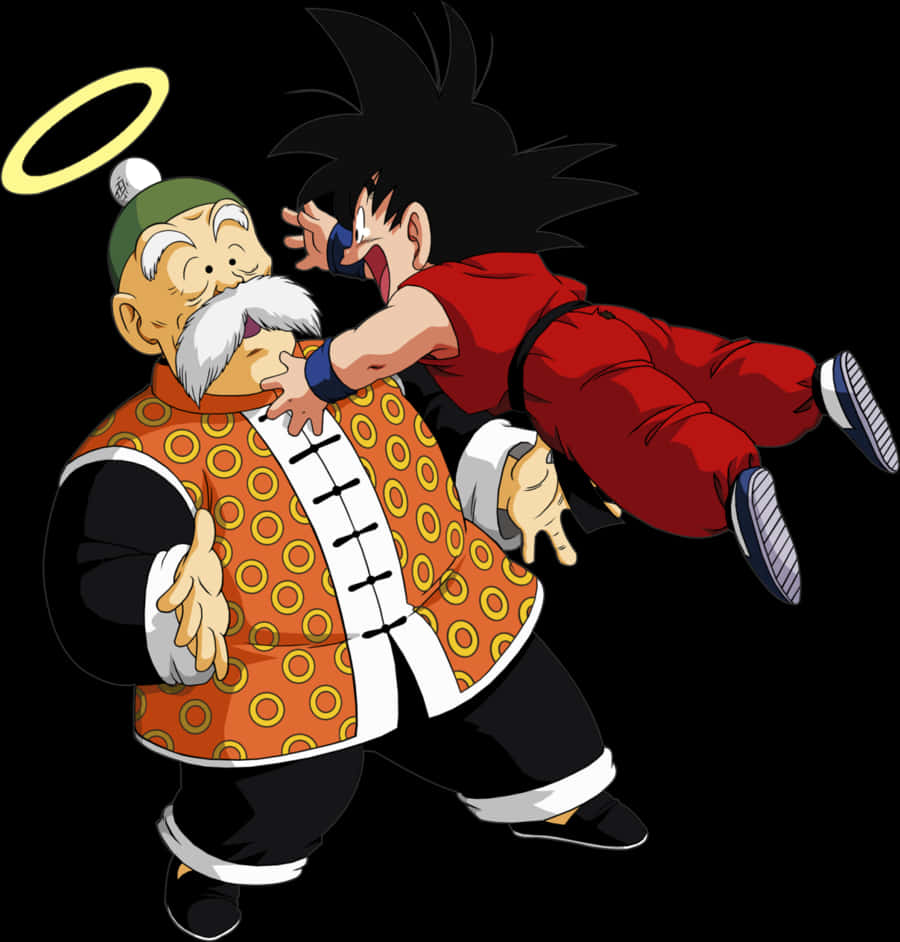 Gokuand Haloed Character Anime Artwork PNG Image