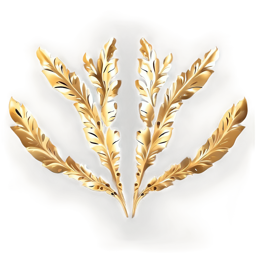 Gold Accents D PNG Image