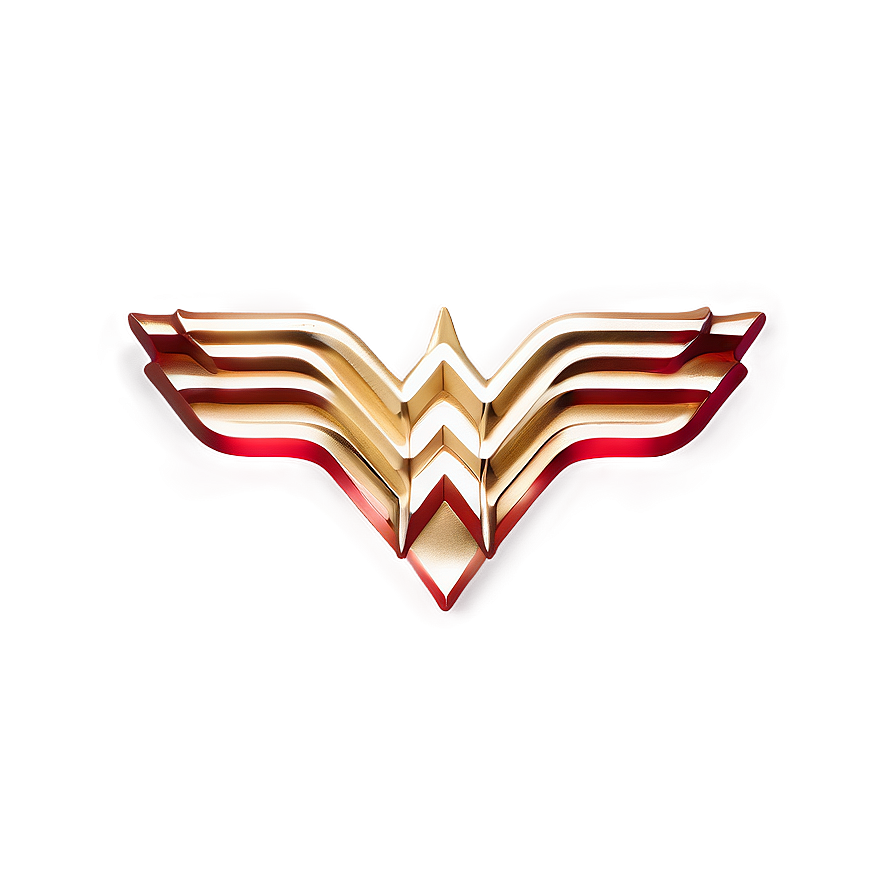 Gold And Red Wonder Woman Logo Png 05252024 PNG Image