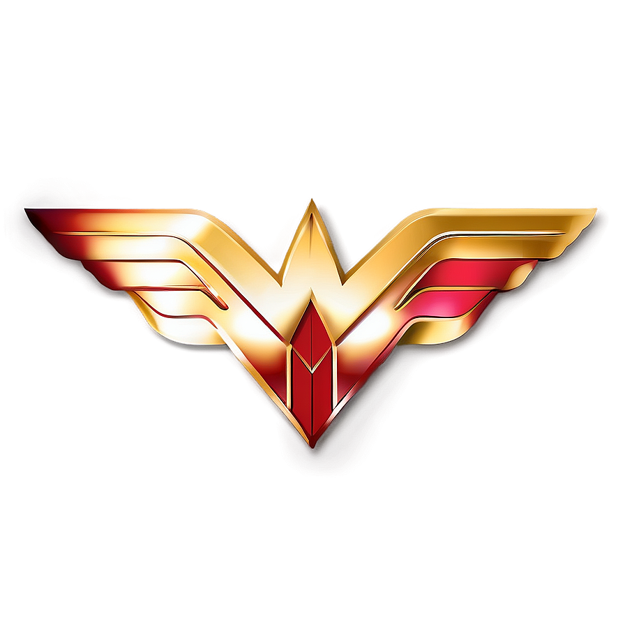 Gold And Red Wonder Woman Logo Png Mjy PNG Image