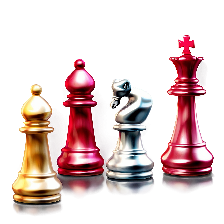 Gold And Silver Chess Pieces Png Dww13 PNG Image