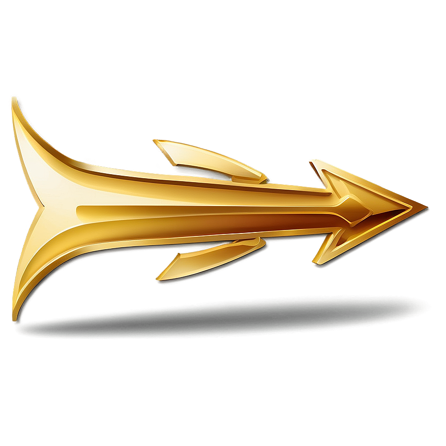 Gold Arrow Pointer Png 06212024 PNG Image