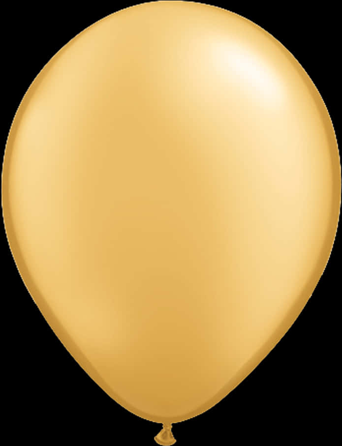 Gold Balloon Single Image PNG Image