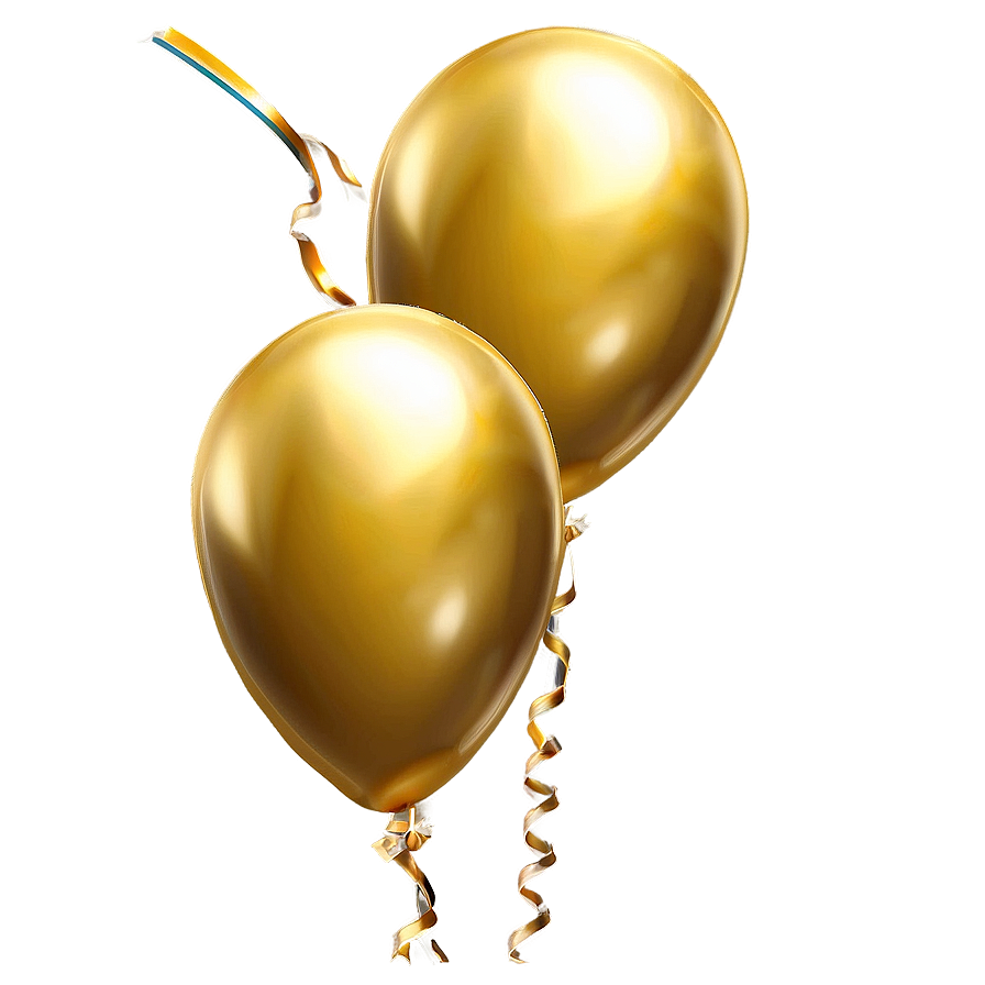 Gold Balloons Png Kdn24 PNG Image