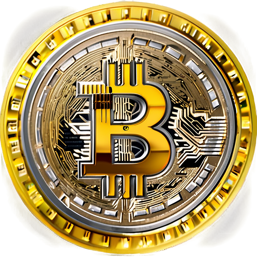 Gold Bitcoin Coin Png Obi64 PNG Image