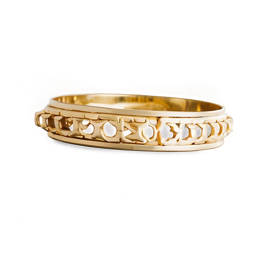 Gold Bracelet B PNG Image