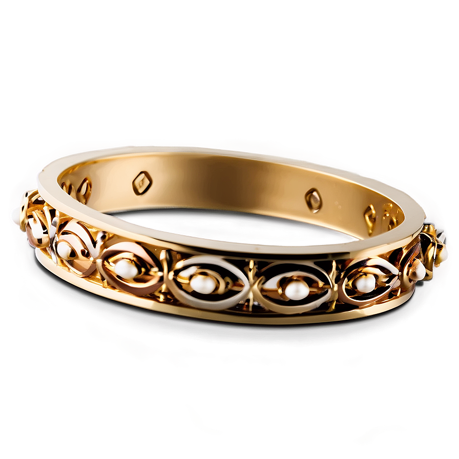 Gold Bracelet For Couples Png 06282024 PNG Image