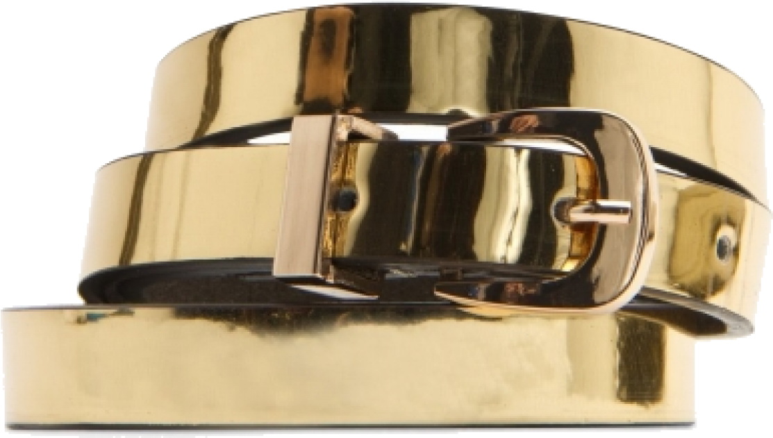 Gold Buckle Belt Product Photo PNG Image