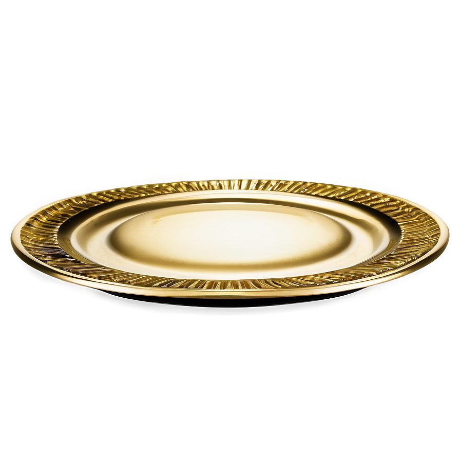 Gold Charger Plate Png Ihc PNG Image